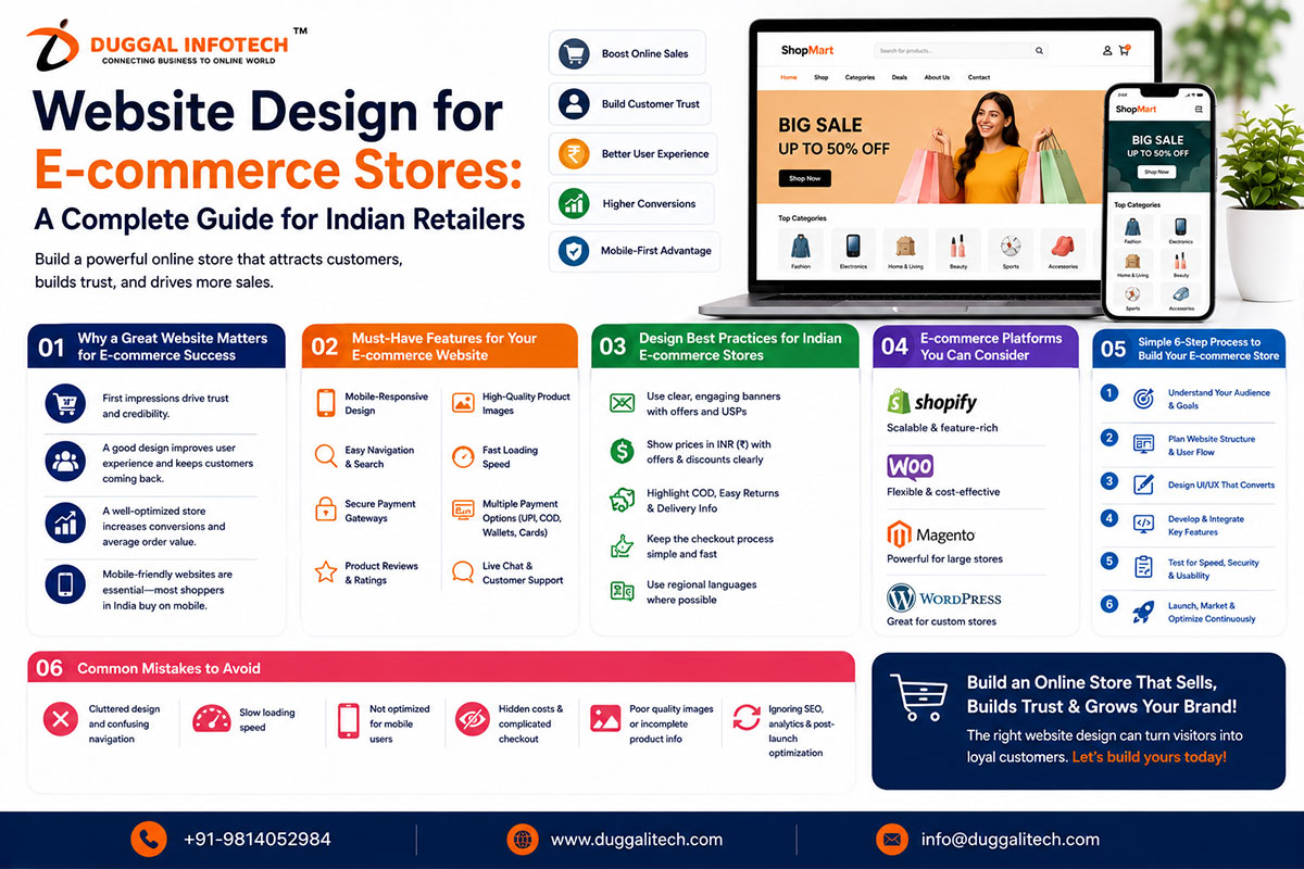 Website Design for E-commerce Stores: A Complete Guide for Indian Retailers