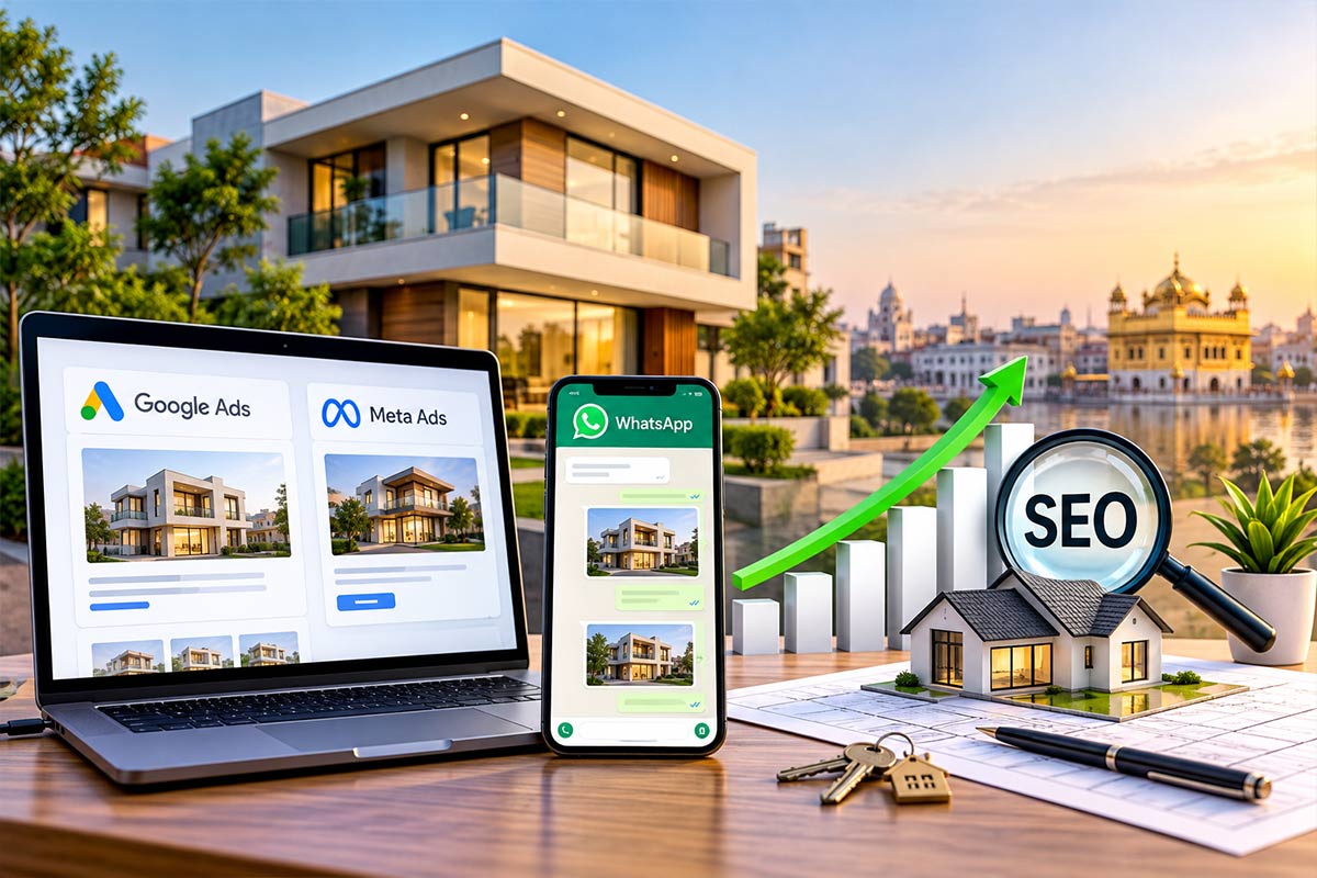 Digital Marketing for Real Estate in Punjab: Ads, WhatsApp and SEO